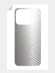 Серебряный защитная пленка для Honor X8A под карбон на заднюю часть,под кожу на зад крышку Хонора Х8а