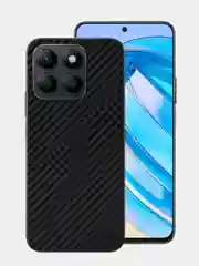 Черный защитная пленка для Honor X8A под карбон на заднюю часть,под кожу на зад крышку Хонора Х8а