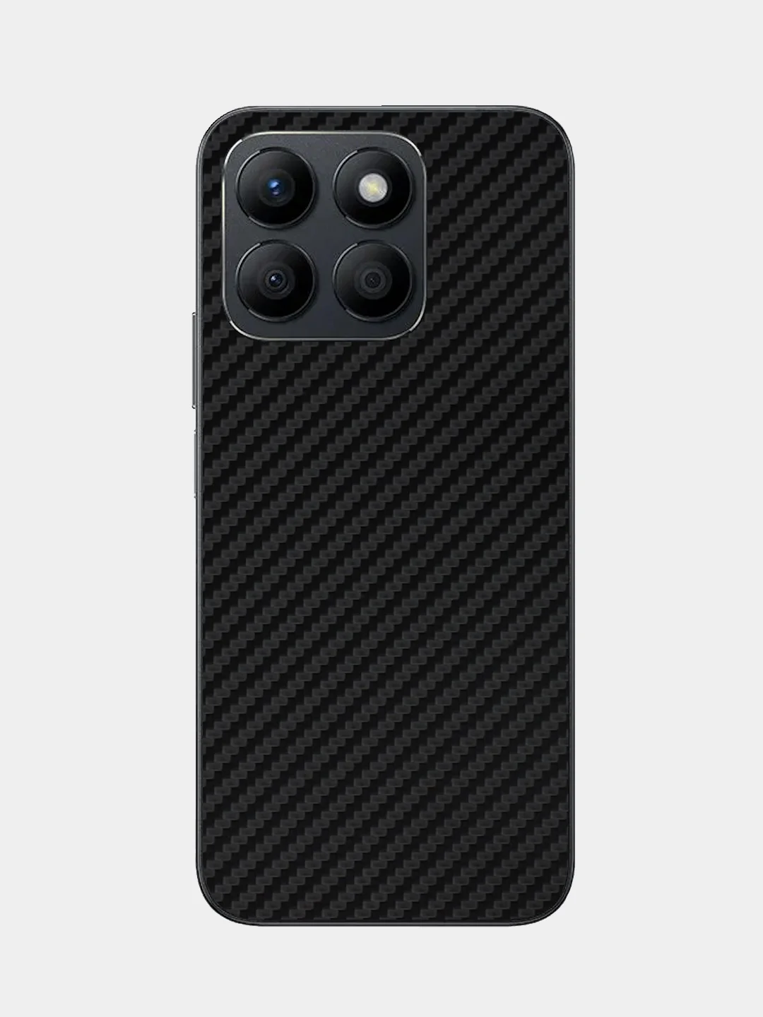 Черный защитная пленка для Honor X8A под карбон на заднюю часть,под кожу на зад крышку Хонора Х8а