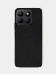 Черный защитная пленка для Honor X8b под карбон на заднюю часть,под кожу на зад крышку Хонора Х8б