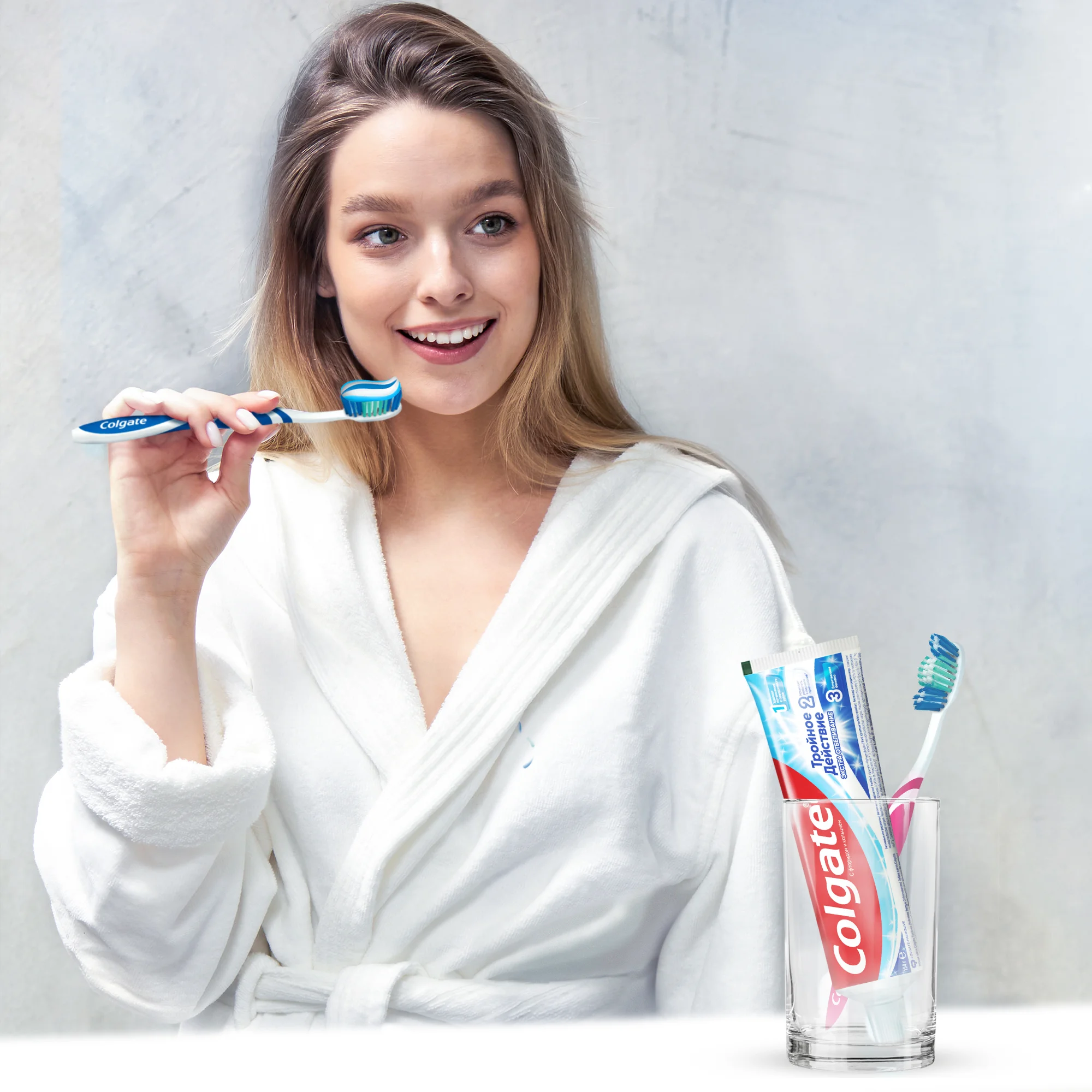 Зубная паста Colgate "Тройное действие - Экстра отбеливание", 100 мл