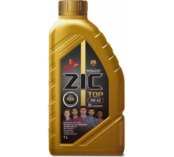 Моторное масло ZIC TOP 5W-40 1л