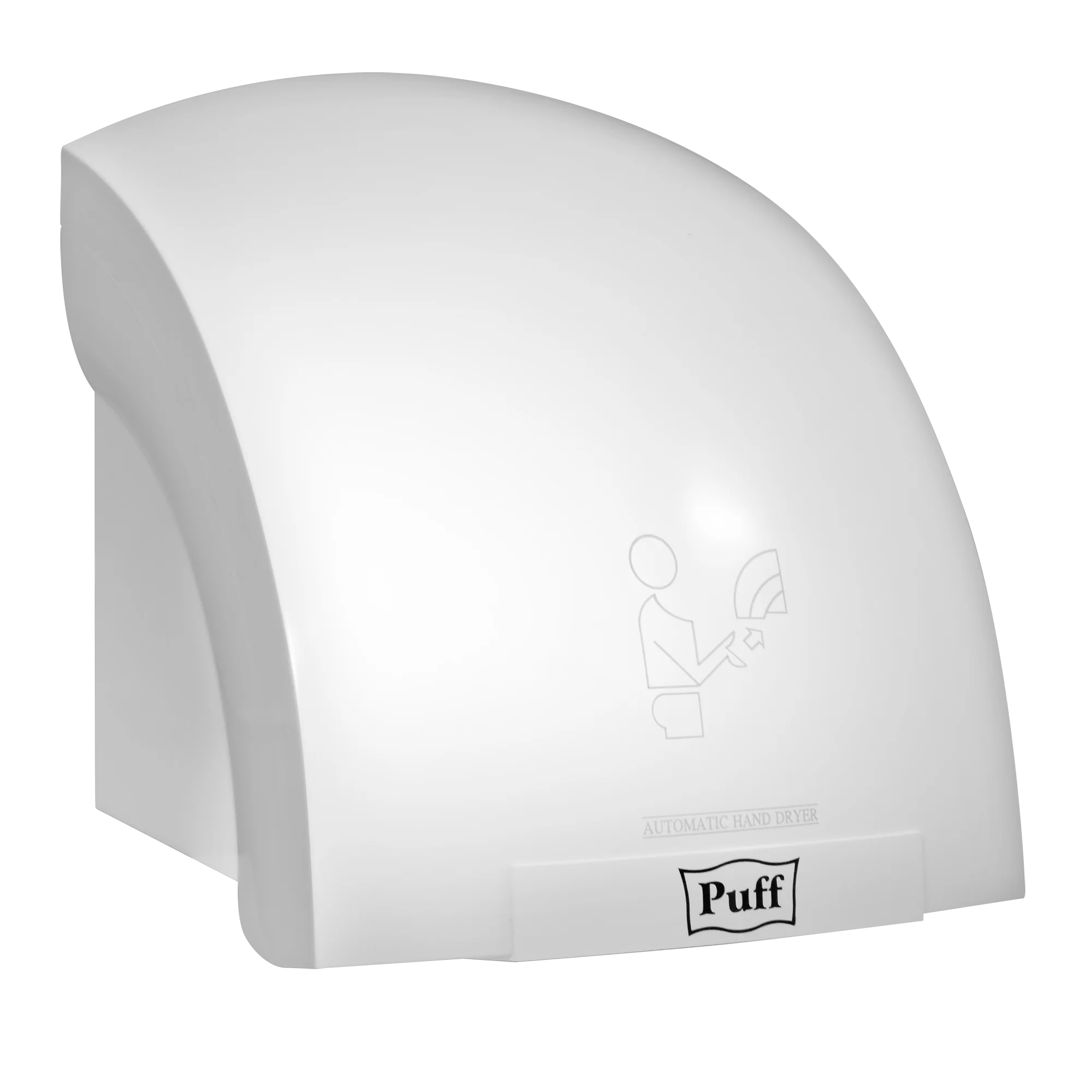 Белый 1401.308 Электросушитель для рук "Puff-8820", белый, 2 кВт