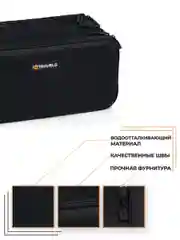 Черный мужская сумка, мужская косметичка, несессер, дорожный органайзер, в подарок мужчине