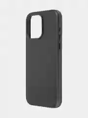 Черный чехол MagSafe для iPhone 15, 13, Pro Max Plus Mini кожаный BROSCORP экокожа, защита камер