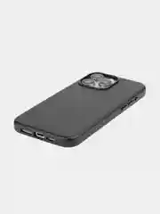 Черный чехол MagSafe для iPhone 15, 13, Pro Max Plus Mini кожаный BROSCORP экокожа, защита камер