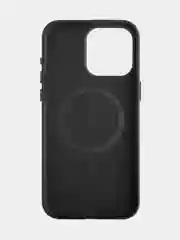 Черный чехол MagSafe для iPhone 15, 13, Pro Max Plus Mini кожаный BROSCORP экокожа, защита камер