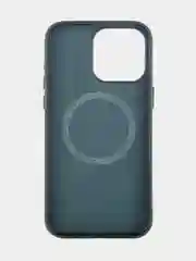 Тёмно-зелёный чехол MagSafe для iPhone 15, 13, Pro Max Plus Mini кожаный BROSCORP экокожа, защита камер