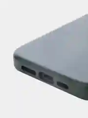 Тёмно-зелёный чехол MagSafe для iPhone 15, 13, Pro Max Plus Mini кожаный BROSCORP экокожа, защита камер