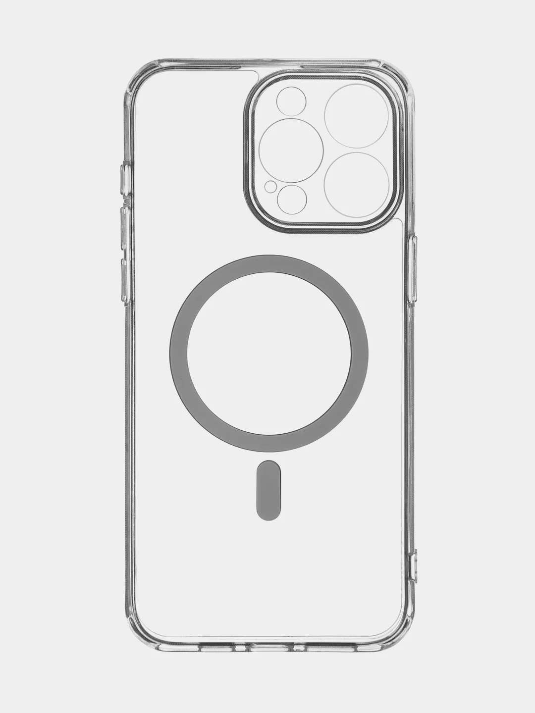Прозрачный чехол MagSafe для iPhone 15/ 15 Plus/ 15 Pro/ 15 Pro Max пластиковый с силиконом BROSCORP