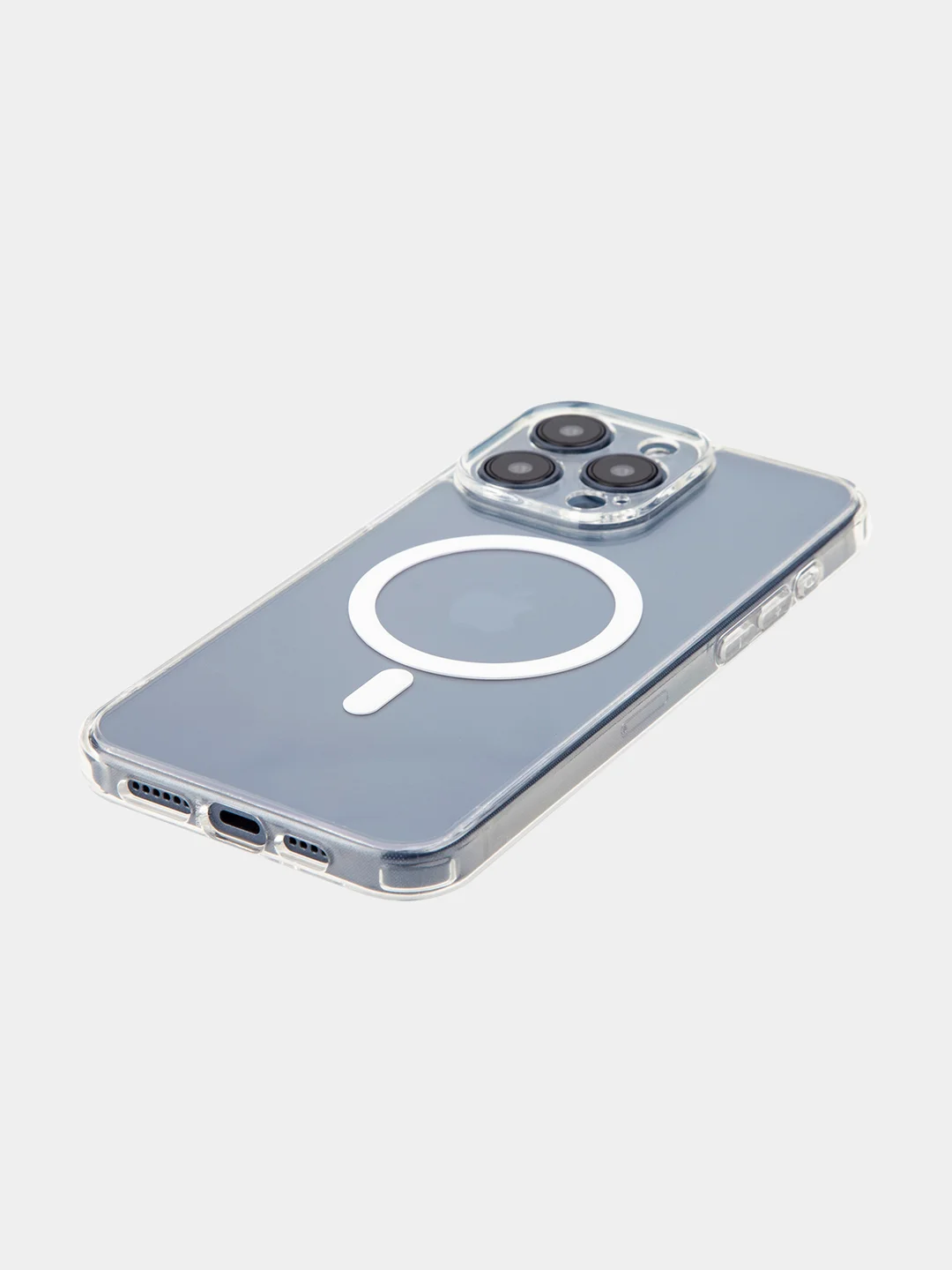 Прозрачный чехол MagSafe для iPhone 15/ 15 Plus/ 15 Pro/ 15 Pro Max пластиковый с силиконом BROSCORP
