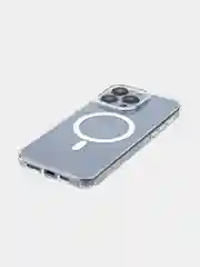 Прозрачный чехол MagSafe для iPhone 15/ 15 Plus/ 15 Pro/ 15 Pro Max пластиковый с силиконом BROSCORP