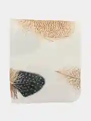 Постельное белье 1,5 сп / 2 спальное / евро Полисатин ivSubelIa "Перья на белом", 70x70