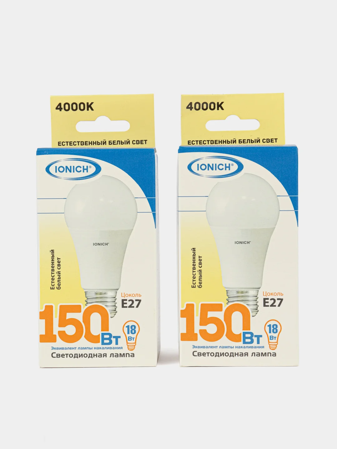 Светодиодная LED лампа IONICH A65 E27 24W(2160lm) 6400К 65x126 матовая /пластик/алюм