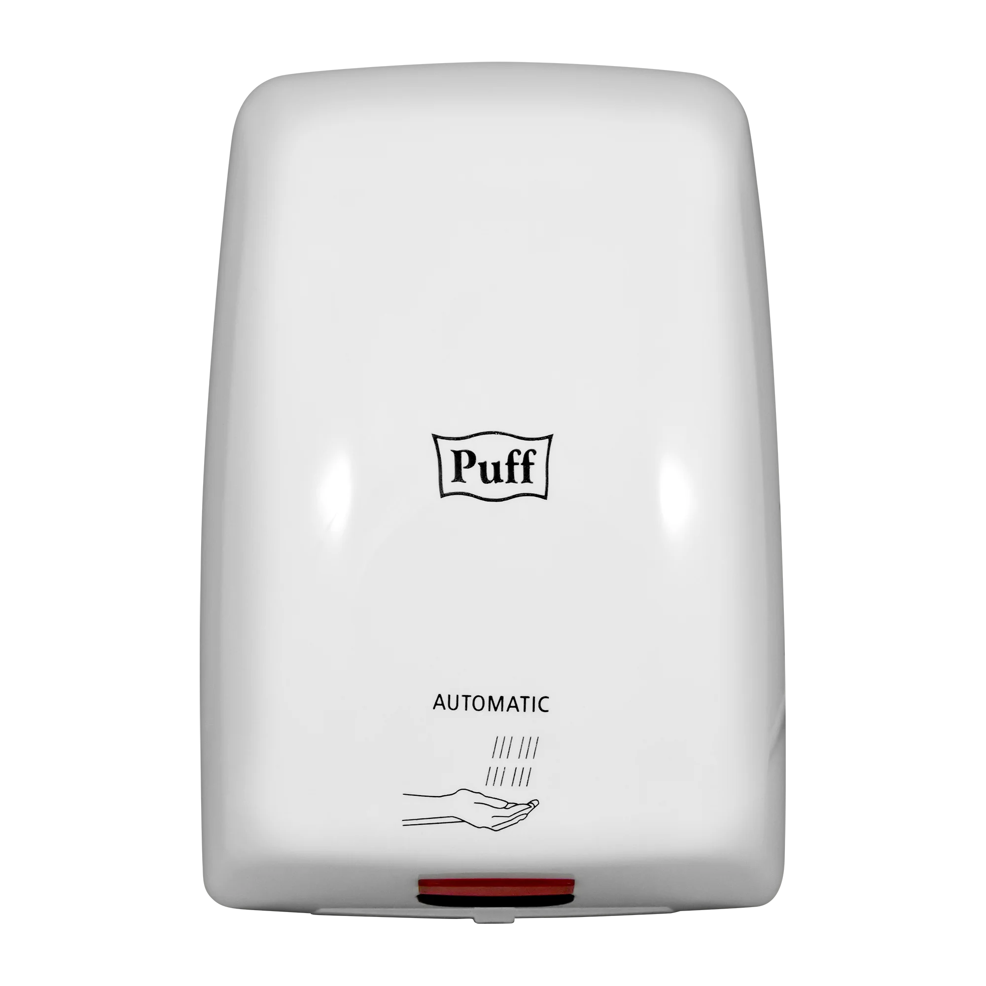 Белый 1401.375 Электросушитель для рук "Puff-8815", белый, 1 кВт