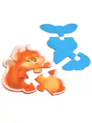 Мягкие пазлы. Лесные зверята
