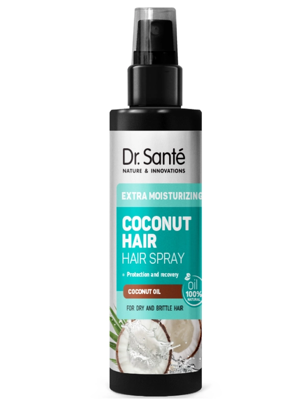 Dr.Sante Coconut Hair Спрей для сухих ломких волос Экстраувлажнение с маслом КОКОСА, 150мл