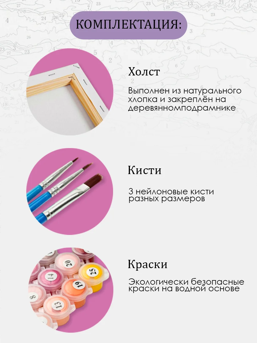 Картина по номерам, на холсте, с подрамником, 40 х 50 "Водные лилии"