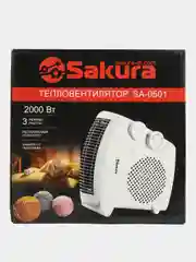 Тепловентилятор для дома, обогреватель электрический SAKURA SA-0501, спиральный