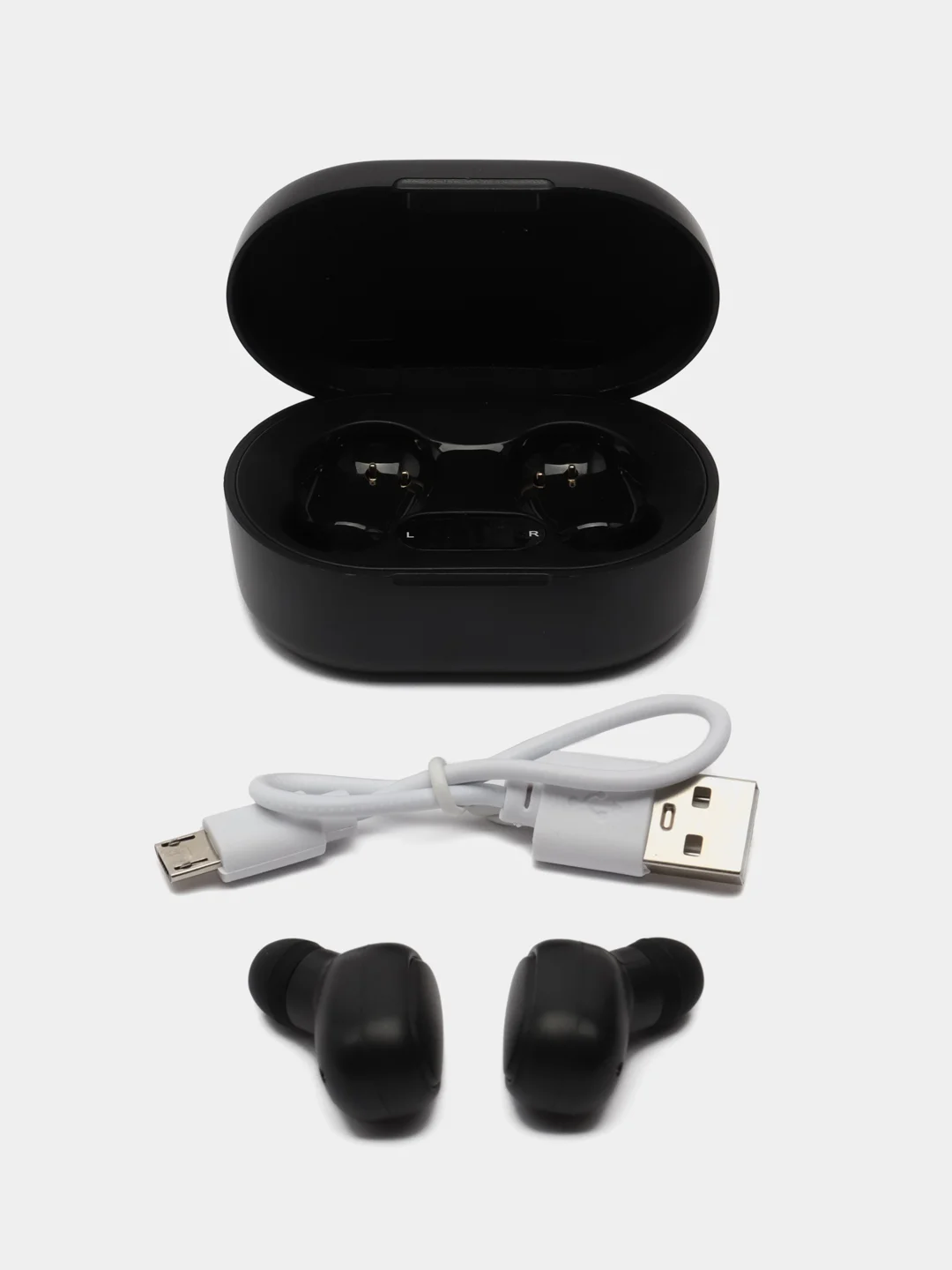 Черный наушники беспроводные E7S Bluetooth с шумоподавлением