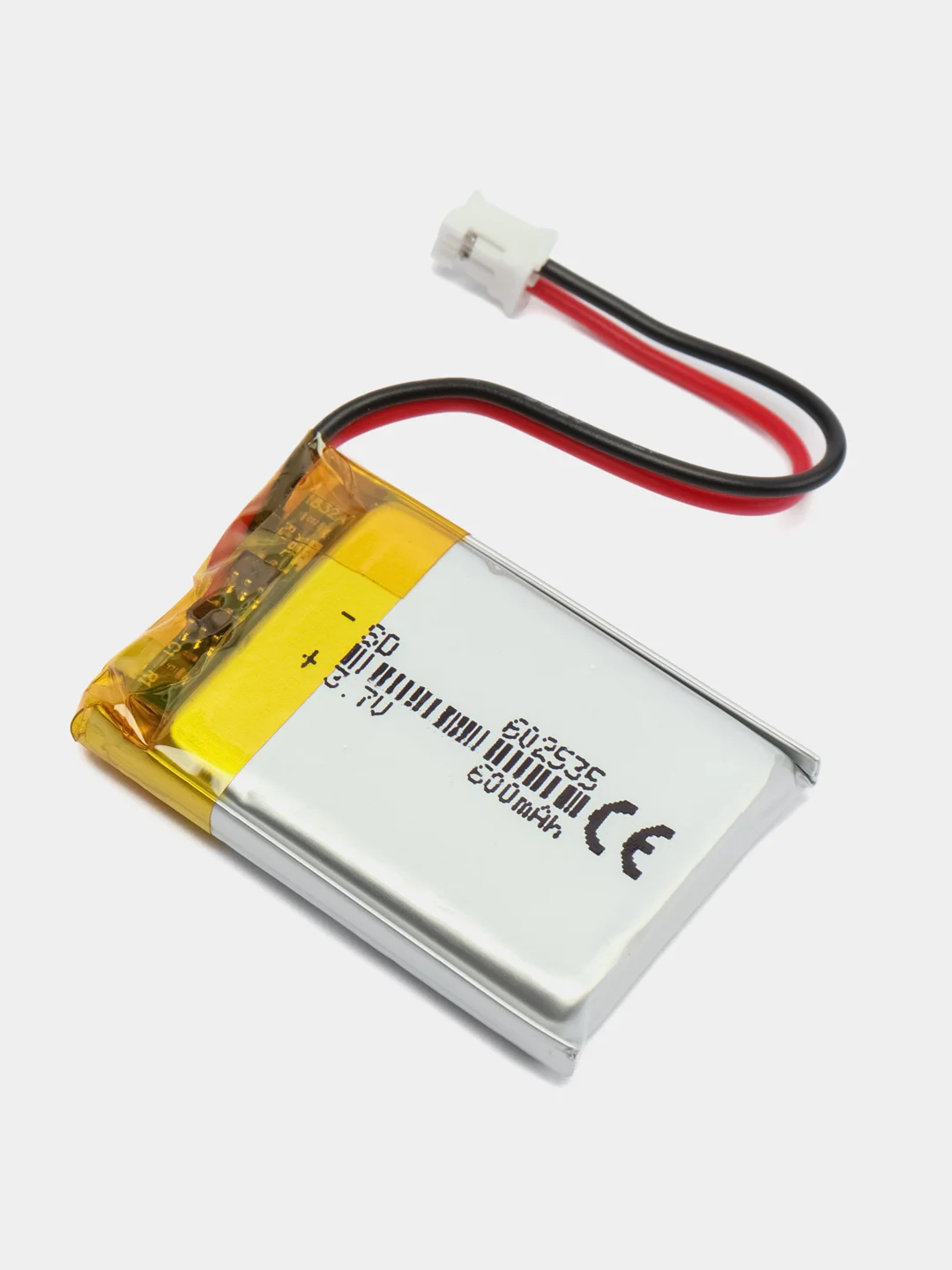 Аккумулятор литий-полимерный 6.0*25*35 602535 (3.7В, 800mah) с разъемом 1.25