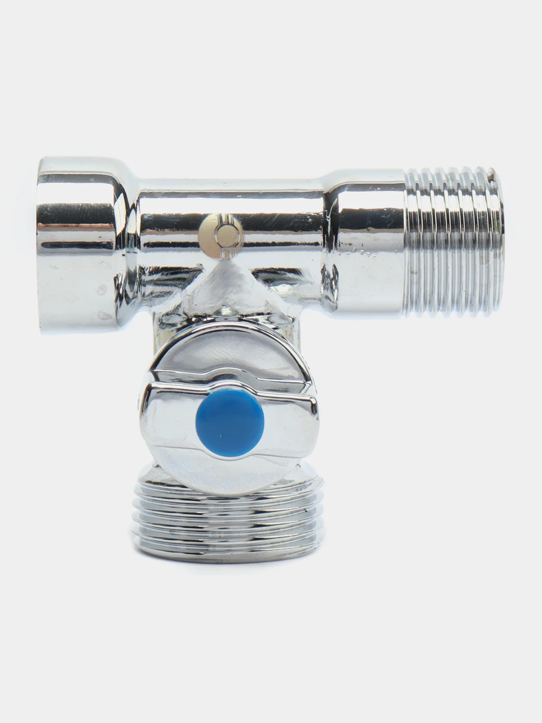 Кран шаровой для подключения сантехнических приборов 1/2"x3/4"x1/2"
