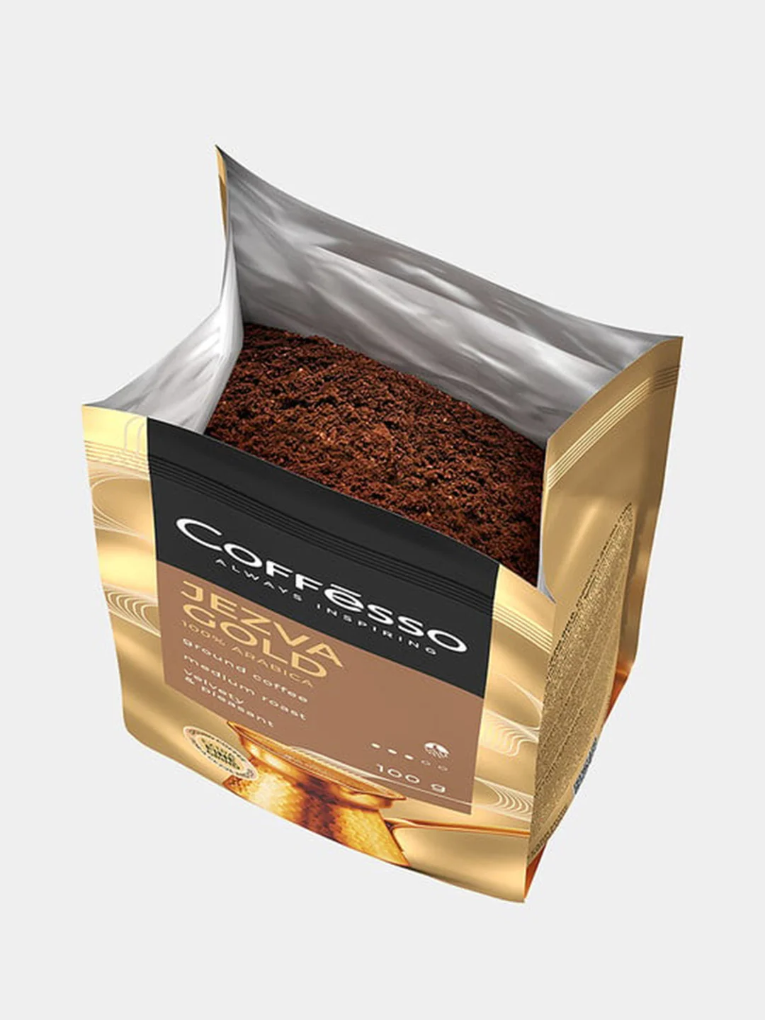 Кофе молотый Coffesso JEZVA GOLD, 100% арабика, 100 г
