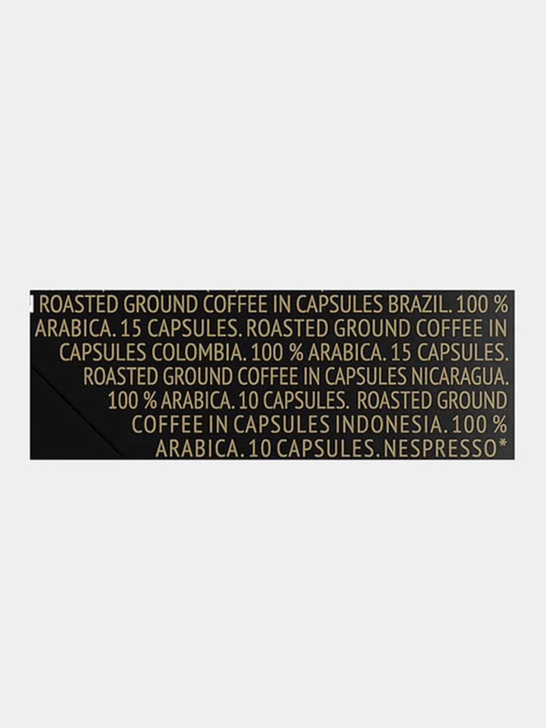 Кофе в капсулах Coffesso World of Coffee, ассорти 4 вкуса, 50 капсул, 250 г