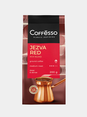 Кофе молотый Coffesso JEZVA RED, арабика и робуста ,200 г