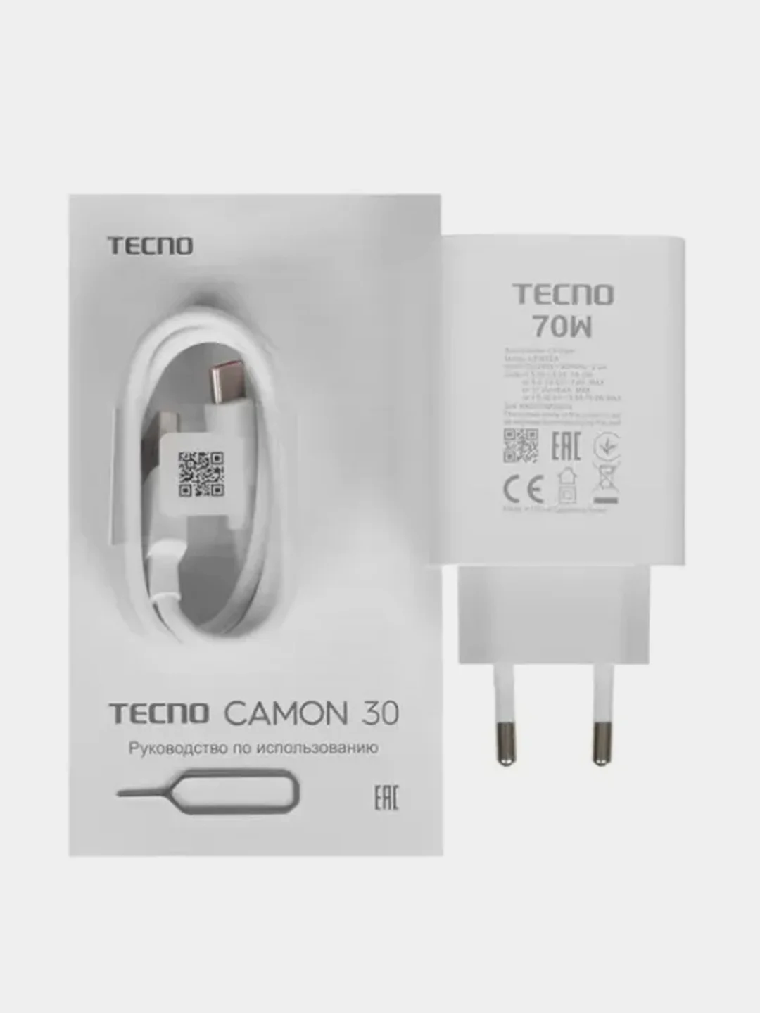 Черный смартфон Tecno CAMON 30, 8/256GB