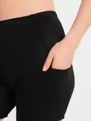 Черный шорты с боковым карманом, женские