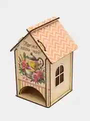 Чайный домик Время пить чай! (11*10*16,5см) Фанера, УФ печать. Без сборки. ТМ Канышевы