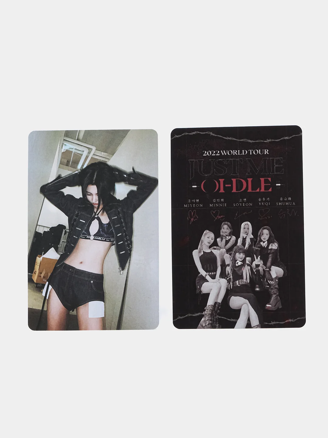 Синий k-pop джи айдл карточки g idle карты (G)I-dle фотокарточки кпоп