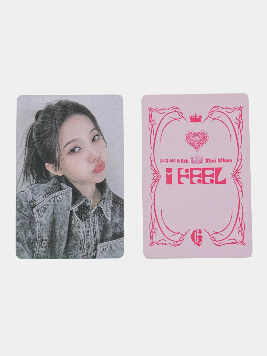 Алый k-pop джи айдл карточки g idle карты (G)I-dle фотокарточки кпоп