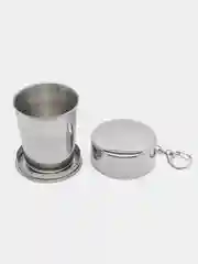 Стаканчик металлический складной походный, компактный стакан, стакан походный, кружка