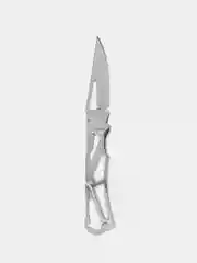 Серебряный нож складной с карабином, нож туристический из нержавеющей стали мини брелок