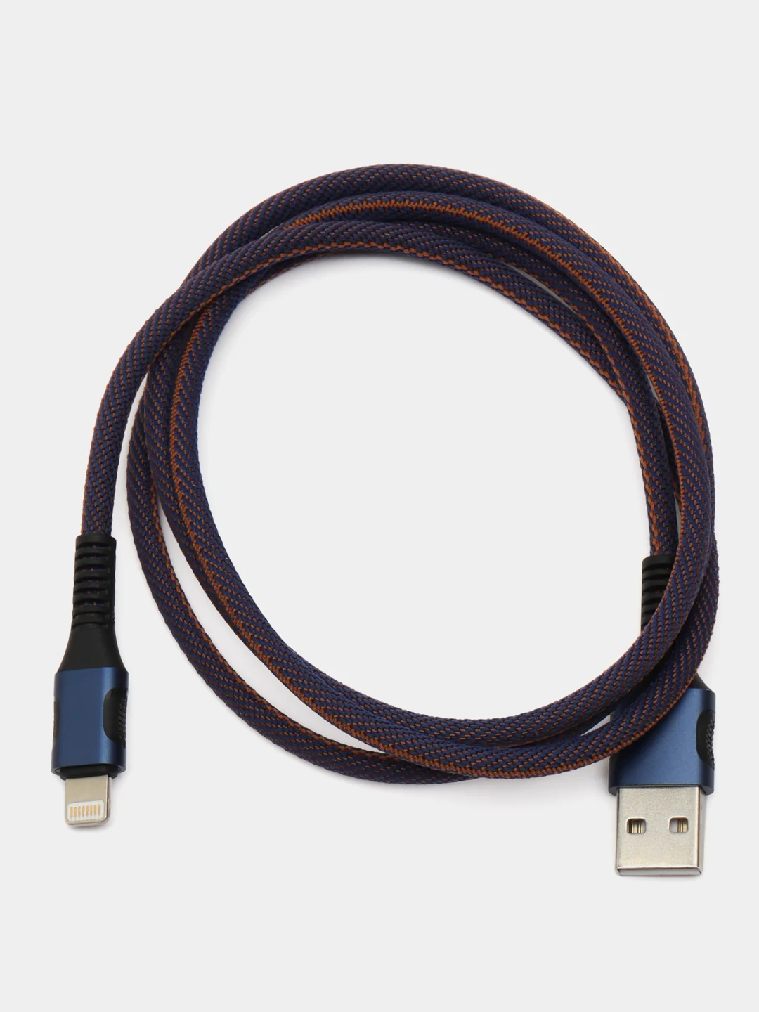 Синий кабель зарядный 1/2 метра для Iphone/Android Type-c