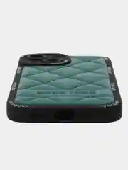 Тёмно-бирюзовый кожаный ЧЕХОЛ ДЛЯ АЙФОН IPHONE 11, 12 ,13, 14, 15
