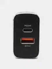 Черный зарядка для телефона Awei 20W Type-C + USB черный Блок питания PD7