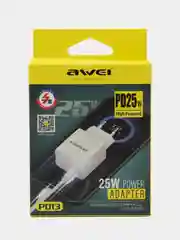 Белый зарядное устройство AWEI PD13 power adapter PD25W White