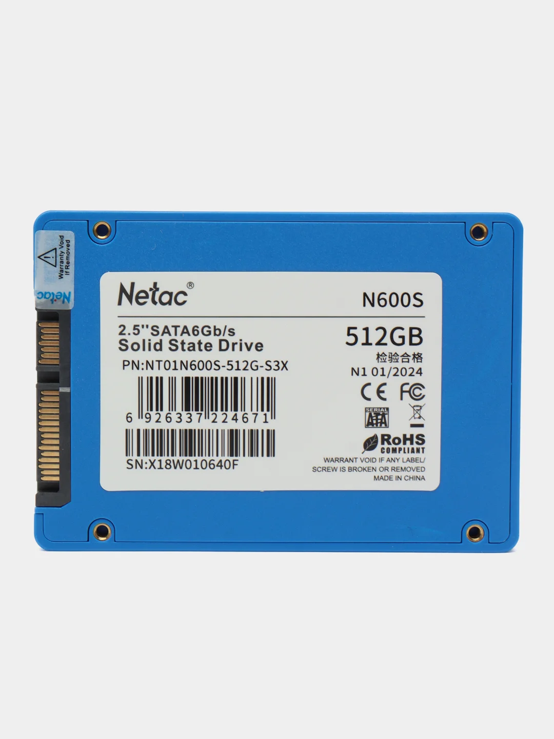 Netac 512 ГБ Внутренний SSD-диск N600S NT01N600S-512G-S3X