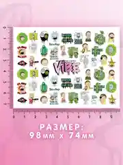 Слайдеры для ногтей VIBE Рик и Морти 032