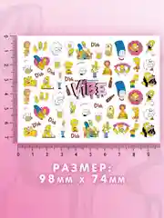 Слайдеры для ногтей VIBE Симпсоны 035