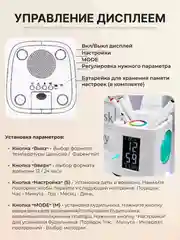 Серый меланж настольная лампа сенсорная проводная / беспроводная, светильник ночник светодиодный