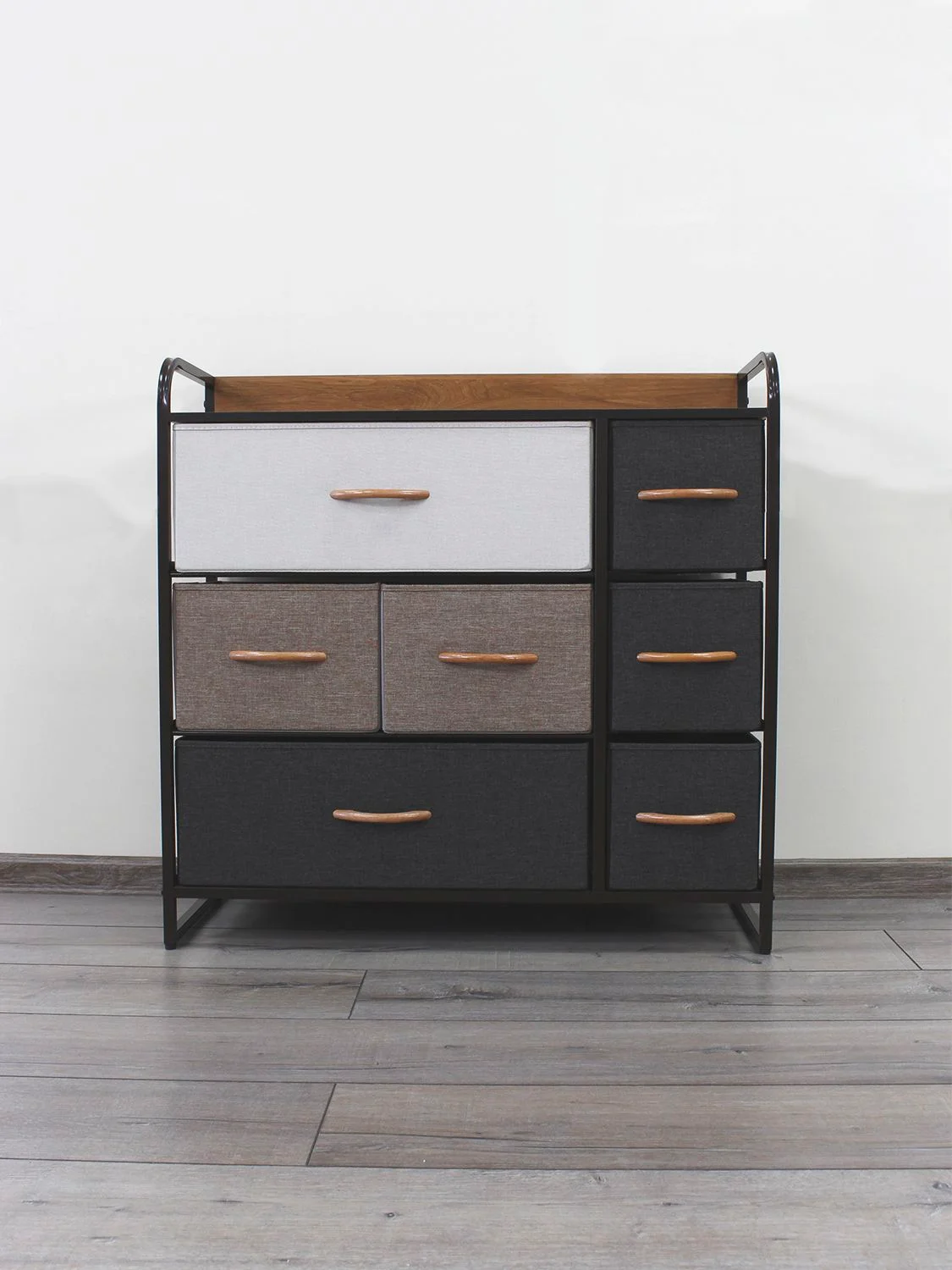 Комод для вещей для узких проходов Estares COMMOD 3F-7D-MIXBROWN-80x29x79 , 7 ящиков