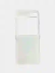Ледяной чехол на Samsung Galaxy Z Flip 6 / Самсунг Z Flip 6 прозрачный, с рисунком, защита камеры