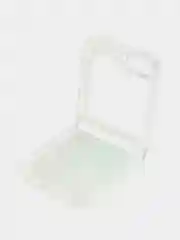 Ледяной чехол на Samsung Galaxy Z Flip 6 / Самсунг Z Flip 6 прозрачный, с рисунком, защита камеры
