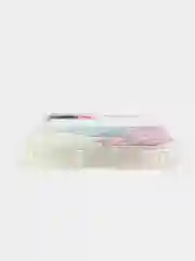 Ледяной чехол на Samsung Galaxy Z Flip 6 / Самсунг Z Flip 6 прозрачный, с рисунком, защита камеры