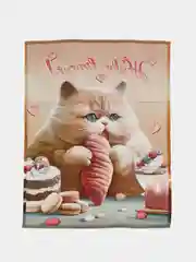 Багровый полотенце вафельное кухонное, 1 шт, для кухни, ванны, лица и рук, детям, салфетка