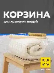Корзина для хранения Birdhouse, металлическая 36х27х15 см